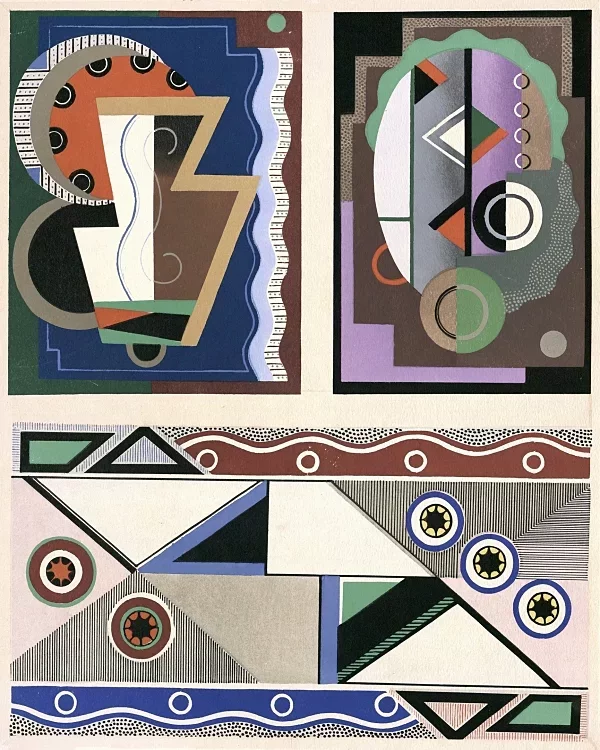 Sammlung von Dekorationen und Farben Taf.07 - 1930