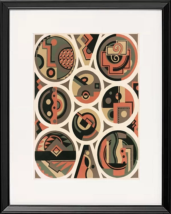 Sammlung von Dekorationen und Farben Taf.12 - 1930