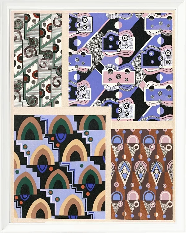 Samling af dekorationer og farver Pl.16 - 1930