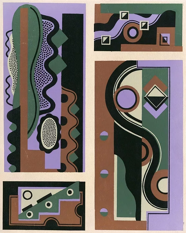 Sammlung von Dekorationen und Farben Taf.18 - 1930