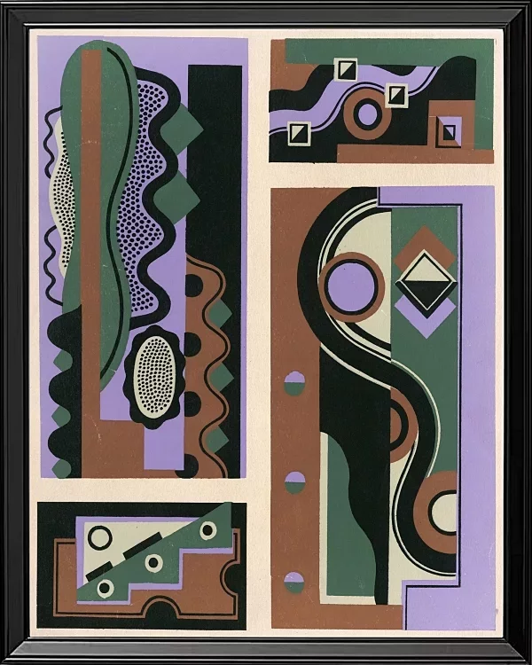 Samling af dekorationer og farver Pl.18 - 1930