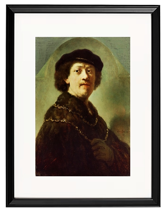 Self-Portrait in a Black Cap - 1637