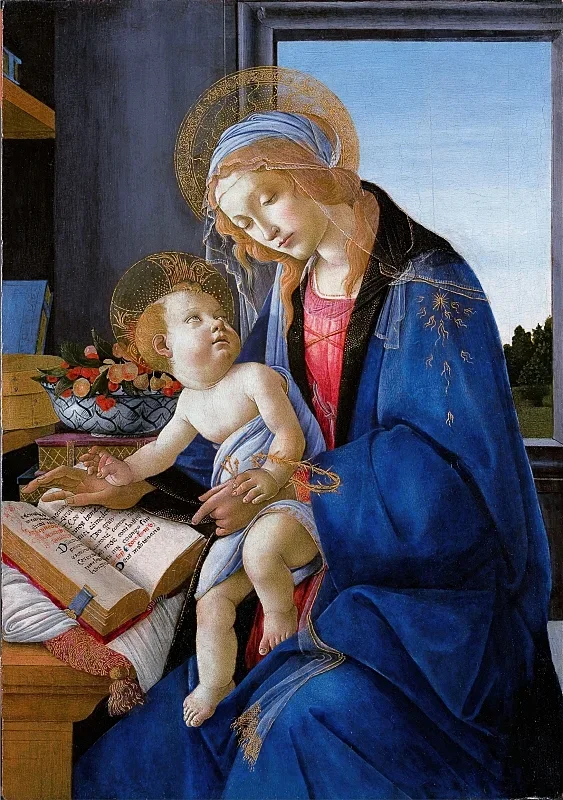 Sandro Botticelli – Die Jungfrau und das Kind 1480 | Giclée Kunstdruck gerahmt