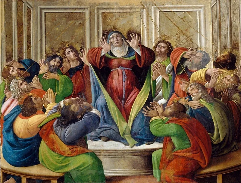 Sandro Botticelli | Helligåndens nedstigning - 1495 | Indrammet kunsttryk | Renæssance | formida