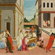 Sandro Botticelli | Sankt Zenobius tre mirakler - 1500 | Indrammet kunsttryk | Renæssance | formida