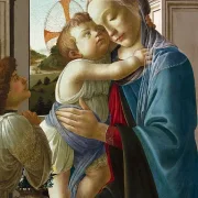 Sandro Botticelli – Jungfrau mit Kind und Engel 1475 | Giclée Kunstdruck gerahmt