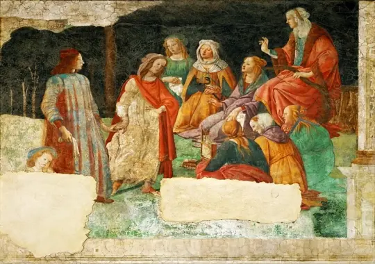 Sandro Botticelli | Ung mand før de syv liberale kunster - 1484 | Indrammet kunsttryk | Renæssance | formida