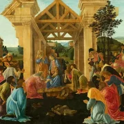 Sandro Botticelli | Die Anbetung der heiligen drei Könige – 1485 | Gerahmter Kunstdruck | Renaissance | formida