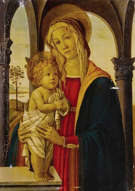 Sandro Botticelli – Madonna mit Kind 1479 | Giclée Kunstdruck gerahmt