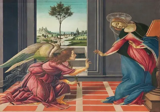 Sandro Botticelli | Bebudelsen - 1489 | Indrammet kunsttryk | Renæssance | formida