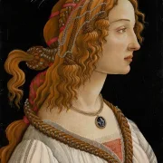 Sandro Botticelli – Simonetta Vespucci als Nymphe 1480 | Giclée Kunstdruck gerahmt