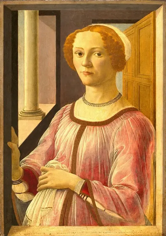 Sandro Botticelli – Porträt von Smeralda Bandinelli 1470 | Giclée Kunstdruck gerahmt