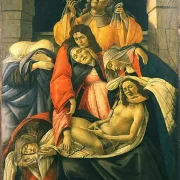 Sandro Botticelli – Die Beweinung des toten Christus 1495 | Giclée Kunstdruck gerahmt