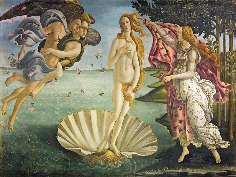 Sandro Botticelli | Venus' fødsel - 1485 | Indrammet kunsttryk | Renæssance | formida