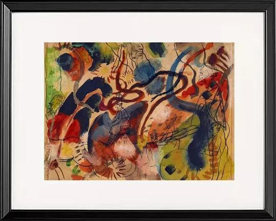 Satirische Figur auf dem Blauen Reiter - 1913