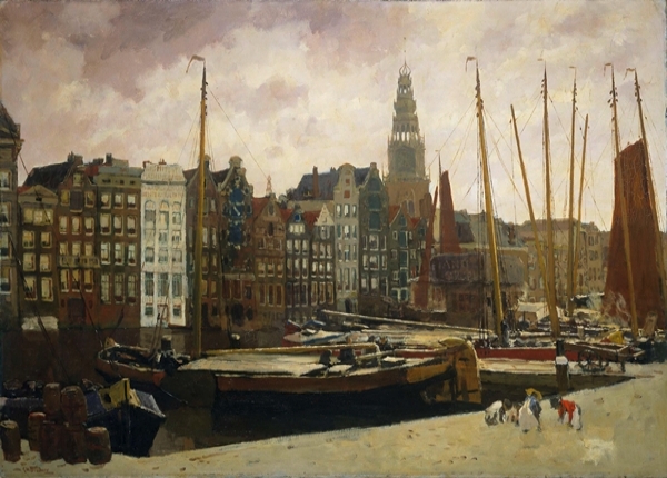 Der Damrak Amsterdam - 1903