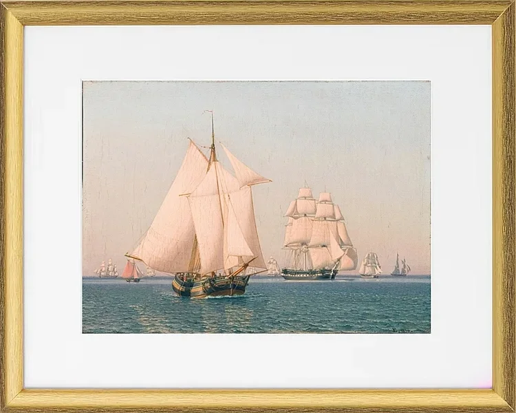 Schiffe unter Segeln - 1836