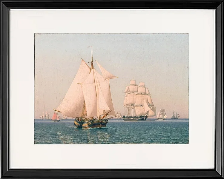 Schiffe unter Segeln - 1836