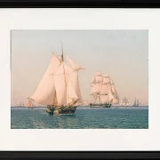 Schiffe unter Segeln - 1836