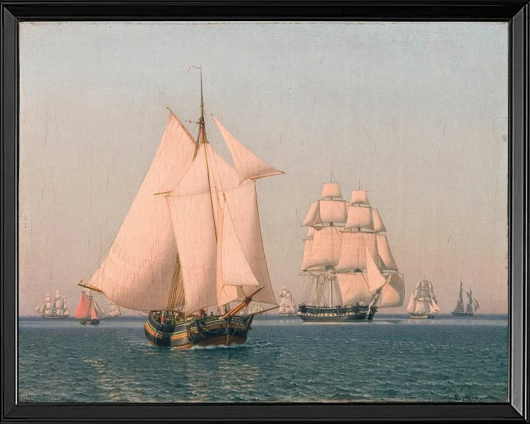 Schiffe unter Segeln - 1836