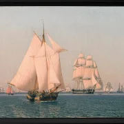 Schiffe unter Segeln - 1836