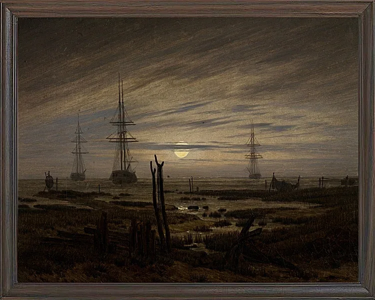 Schiffe vor Anker - 1820