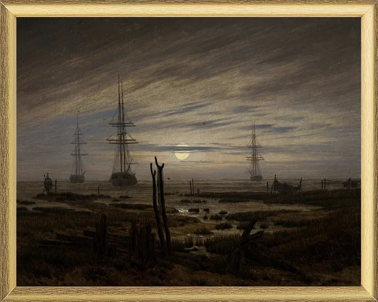 Schiffe vor Anker - 1820