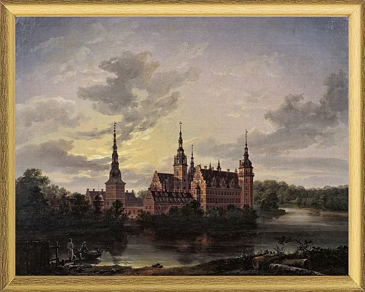 Schloss Frederiksborg im Mondschein - 1817