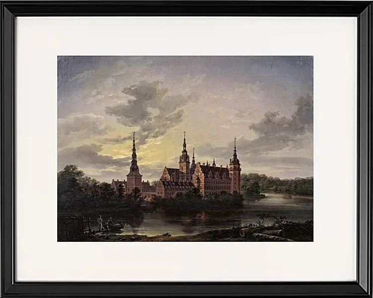 Schloss Frederiksborg im Mondschein - 1817