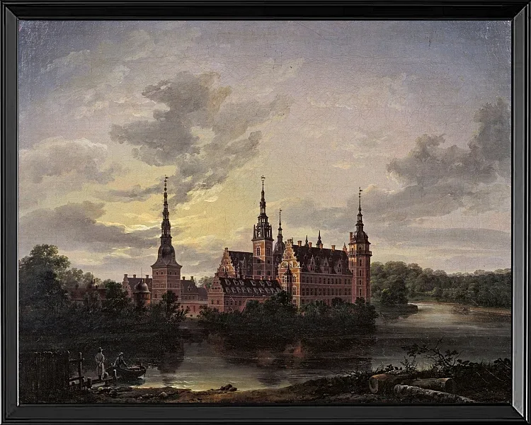 Schloss Frederiksborg im Mondschein - 1817