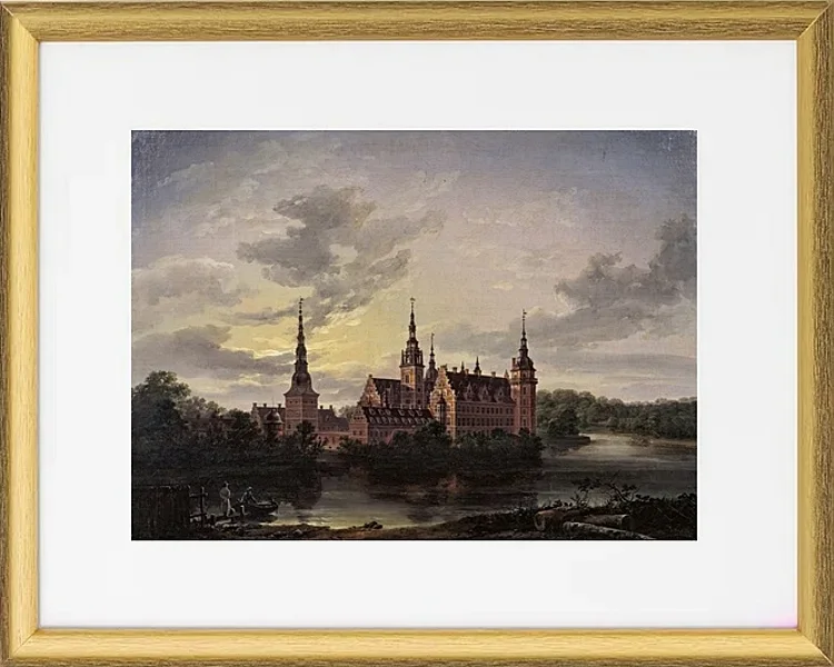 Schloss Frederiksborg im Mondschein - 1817