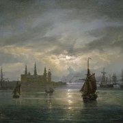 Schloss Kronborg im Mondschein -1849