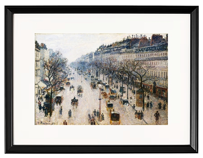 Der Boulevard Montmartre an einem Wintermorgen – 1897