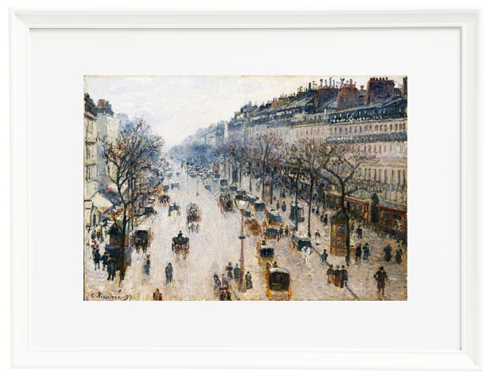 Der Boulevard Montmartre an einem Wintermorgen – 1897