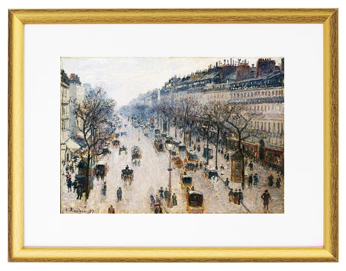 Der Boulevard Montmartre an einem Wintermorgen – 1897