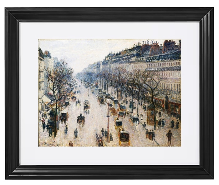 Der Boulevard Montmartre an einem Wintermorgen – 1897