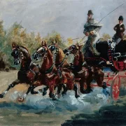 Schönes Souvenir der Promenade des Anglais - 1880