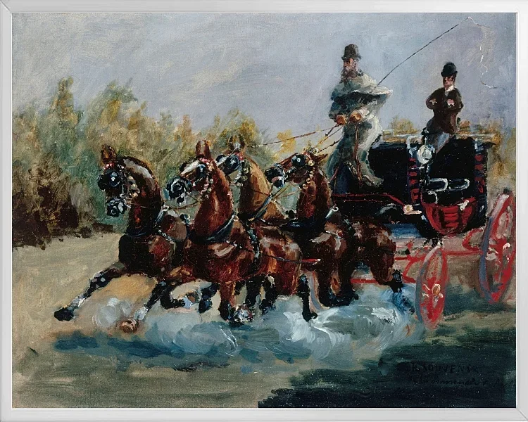 Schönes Souvenir der Promenade des Anglais - 1880