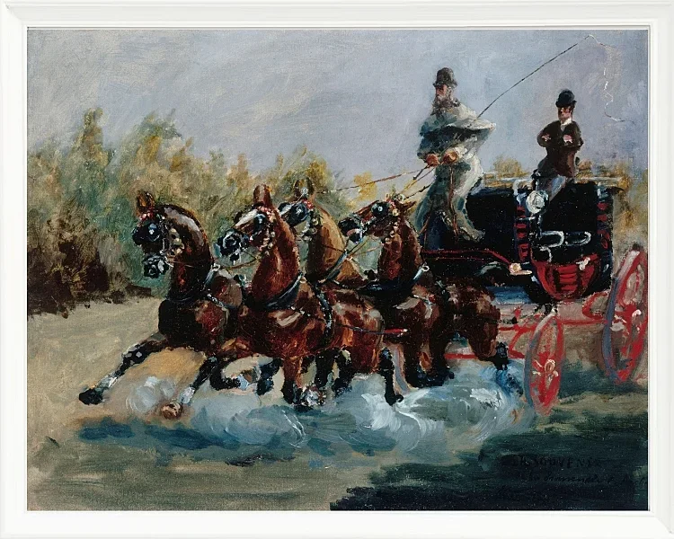 Schönes Souvenir der Promenade des Anglais - 1880