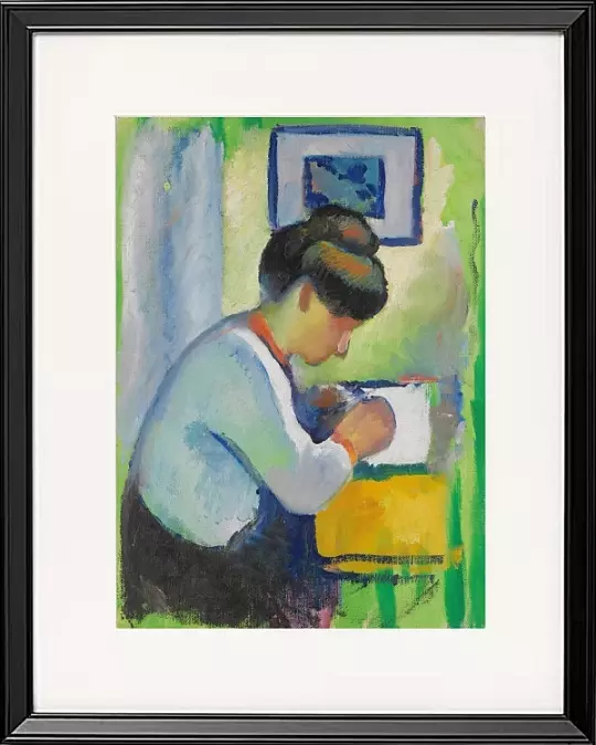 Schreibende Frau - 1910