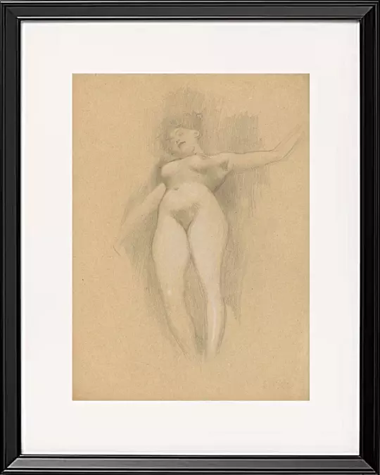 Schwebende vor dunklem Hintergrund - 1896