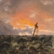 Meereslandschaft mit Wrack – 1831