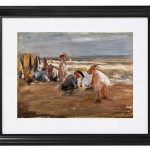 Spielende Kinder am Strand - 1898