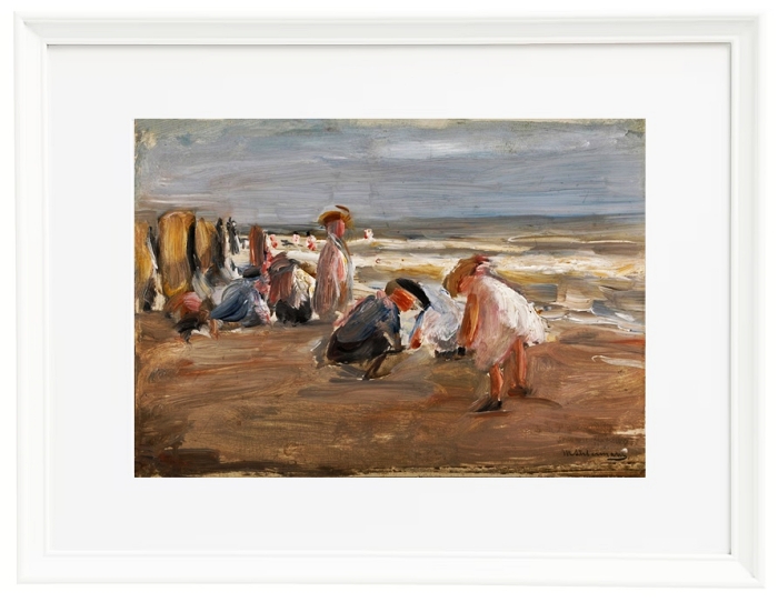 Spielende Kinder am Strand - 1898