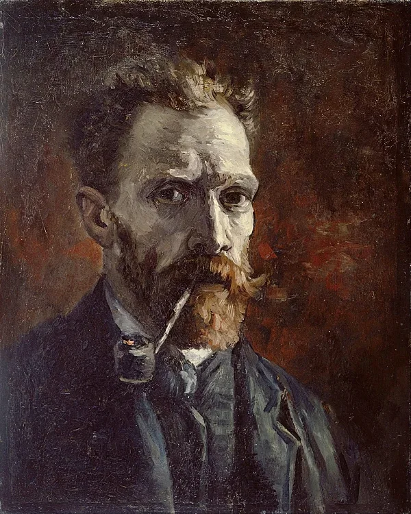 Selbstbildnis mit Pfeife - 1886
