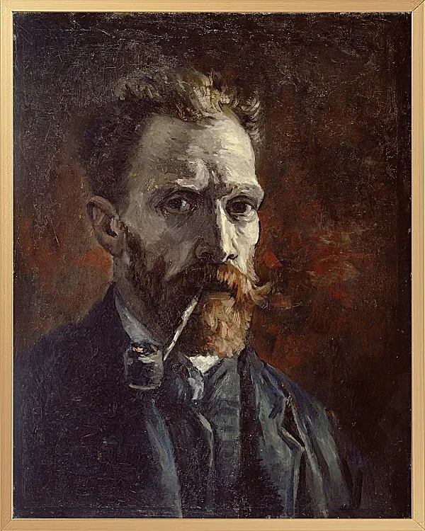 Selbstbildnis mit Pfeife - 1886