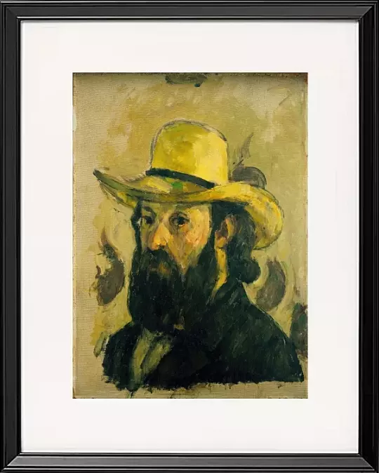 Selbstbildnis mit Strohhut - 1875