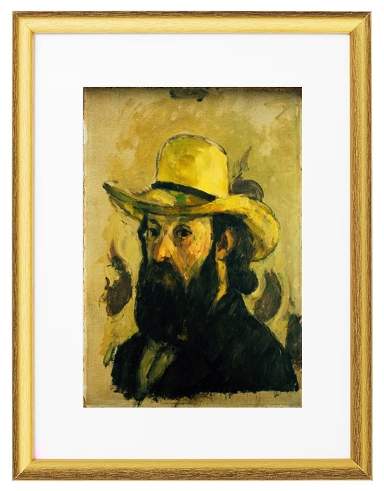 Self  Portrait in a straw hat - 1875