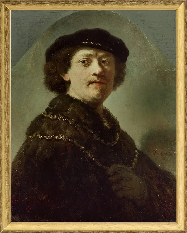 Selbstbildnis mit schwarzer Mütze – 1637