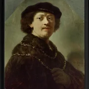 Selbstbildnis mit schwarzer Mütze – 1637